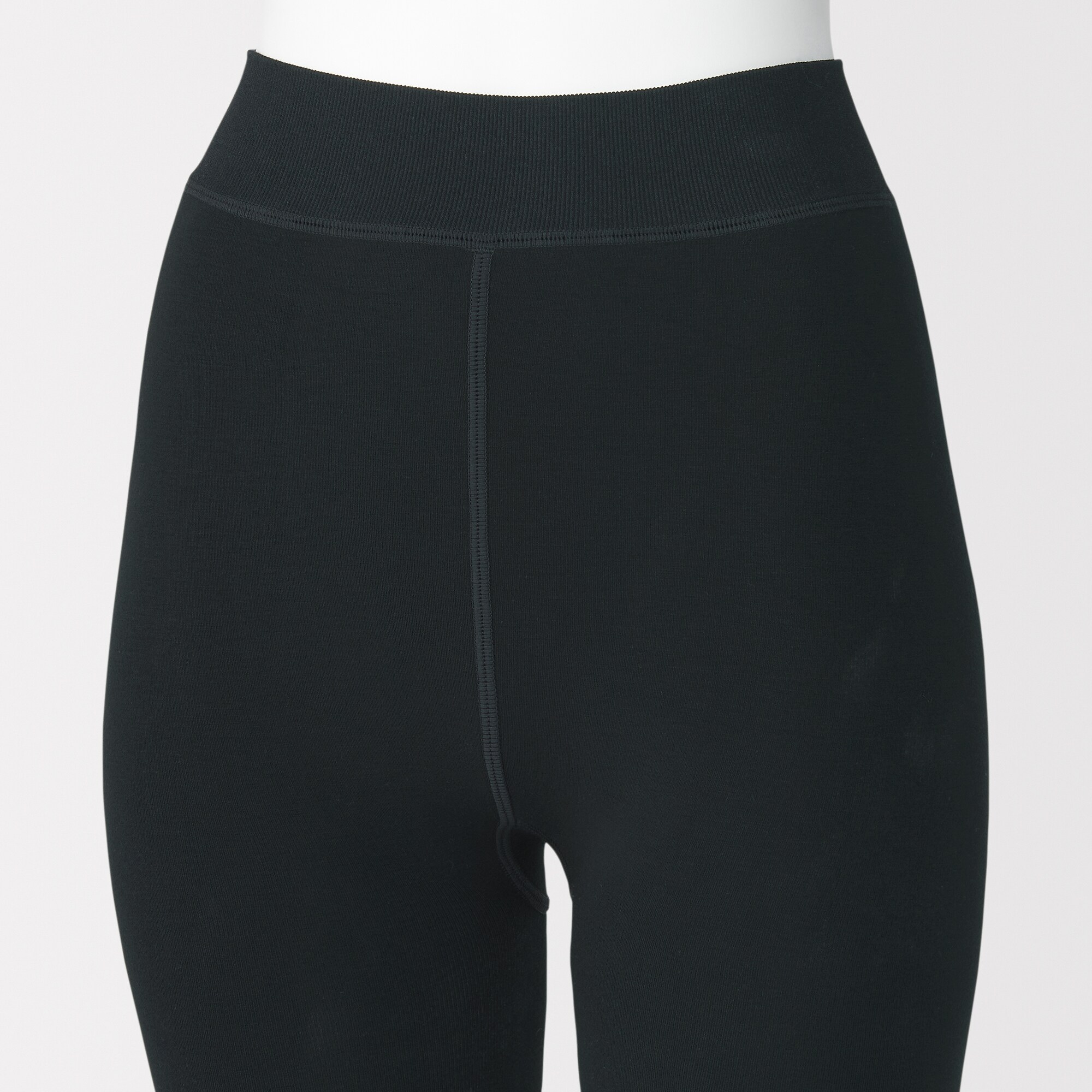 婦人　裏起毛　厚手　三分丈レギンス