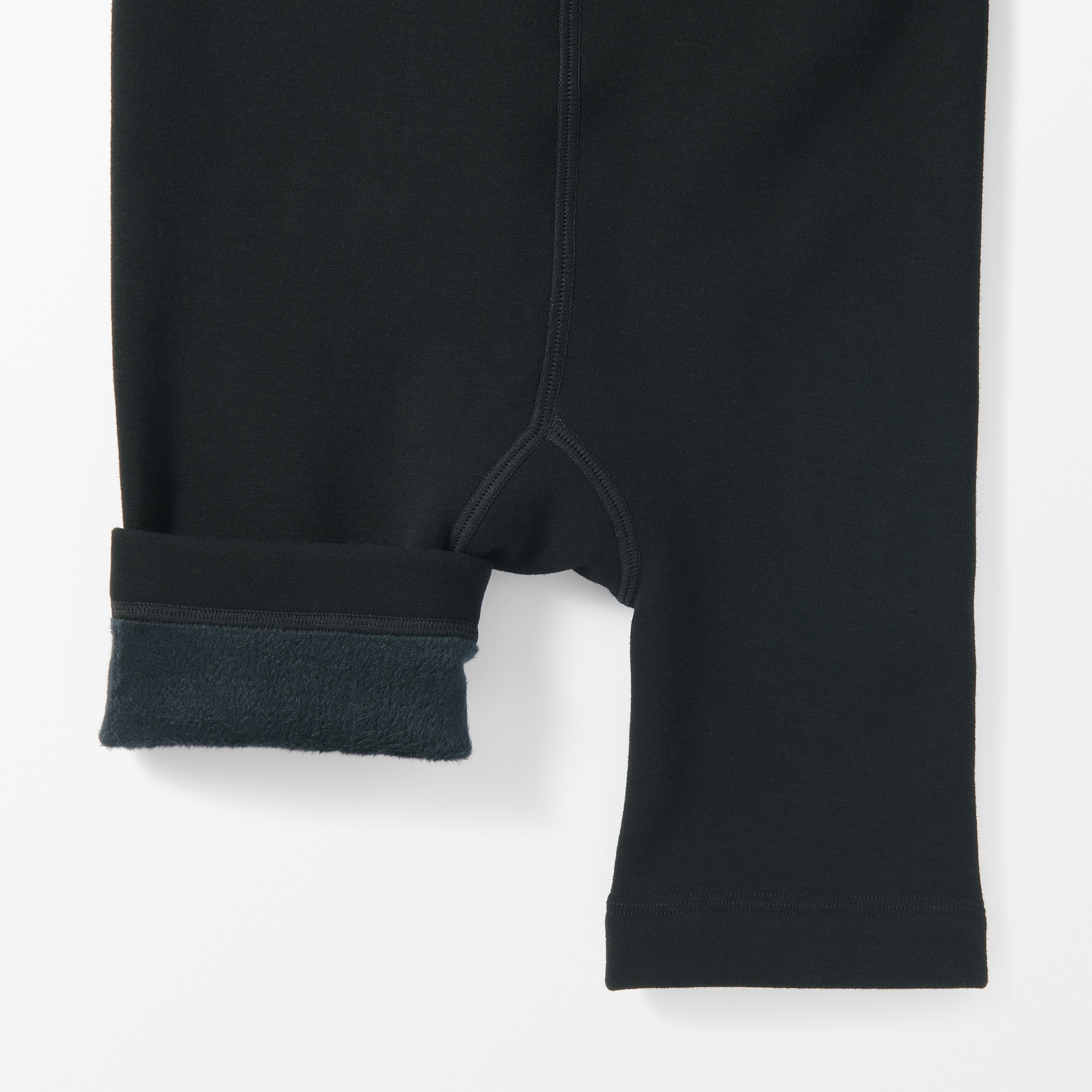 婦人　裏起毛　厚手　三分丈レギンス