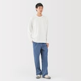 紳士　天竺編みクルーネック長袖Ｔシャツ