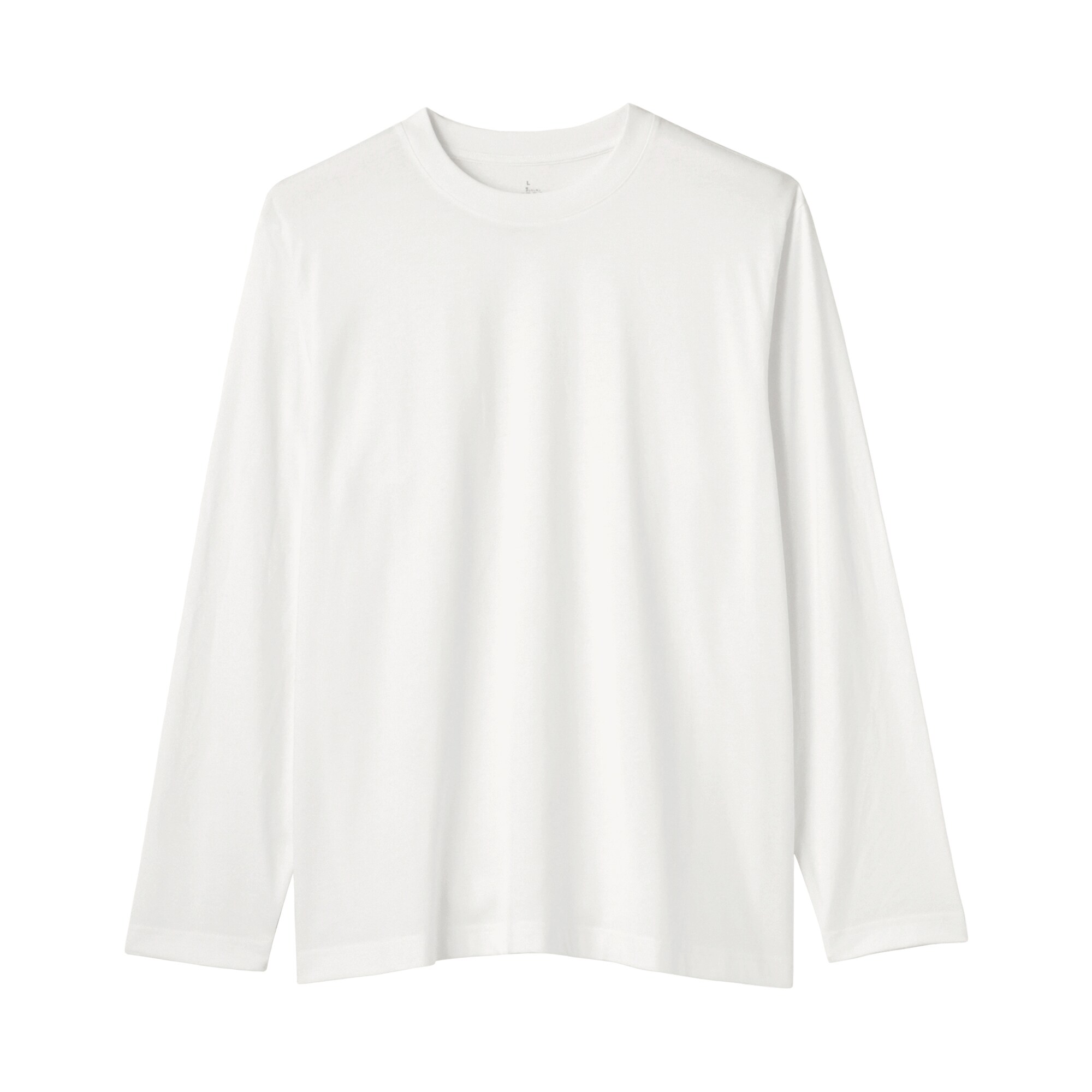 紳士　天竺編みクルーネック長袖Ｔシャツ