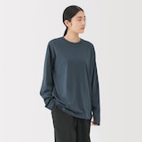 紳士　天竺編みクルーネック長袖Ｔシャツ