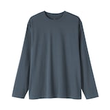 紳士　天竺編みクルーネック長袖Ｔシャツ
