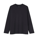 紳士　天竺編みクルーネック長袖Ｔシャツ