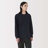 紳士　天竺編みクルーネック長袖Ｔシャツ