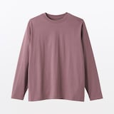 紳士　天竺編みクルーネック長袖Ｔシャツ