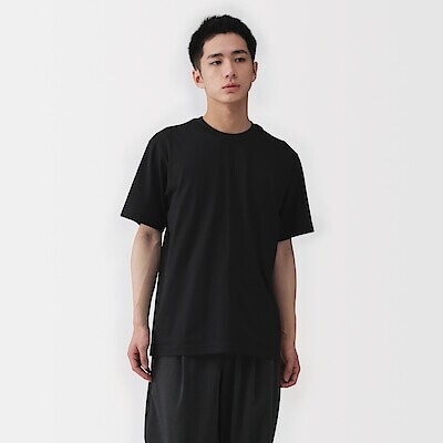 紳士　天竺編みクルーネック半袖Ｔシャツ
