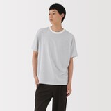 紳士　天竺編みクルーネック半袖Ｔシャツ（ボーダー）（ＡＳＥＡＮ）