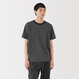 紳士　天竺編みクルーネック半袖Ｔシャツ（ボーダー）（ＡＳＥＡＮ）