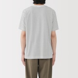 紳士　天竺編みクルーネック半袖Ｔシャツ（ボーダー）（ＡＳＥＡＮ）