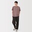 紳士　天竺編みクルーネック半袖Ｔシャツ（ボーダー）（ＡＳＥＡＮ）