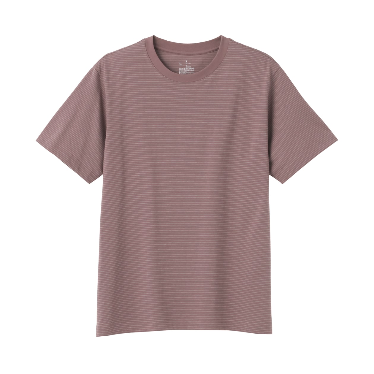 紳士　天竺編みクルーネック半袖Ｔシャツ（ボーダー）（ＡＳＥＡＮ）