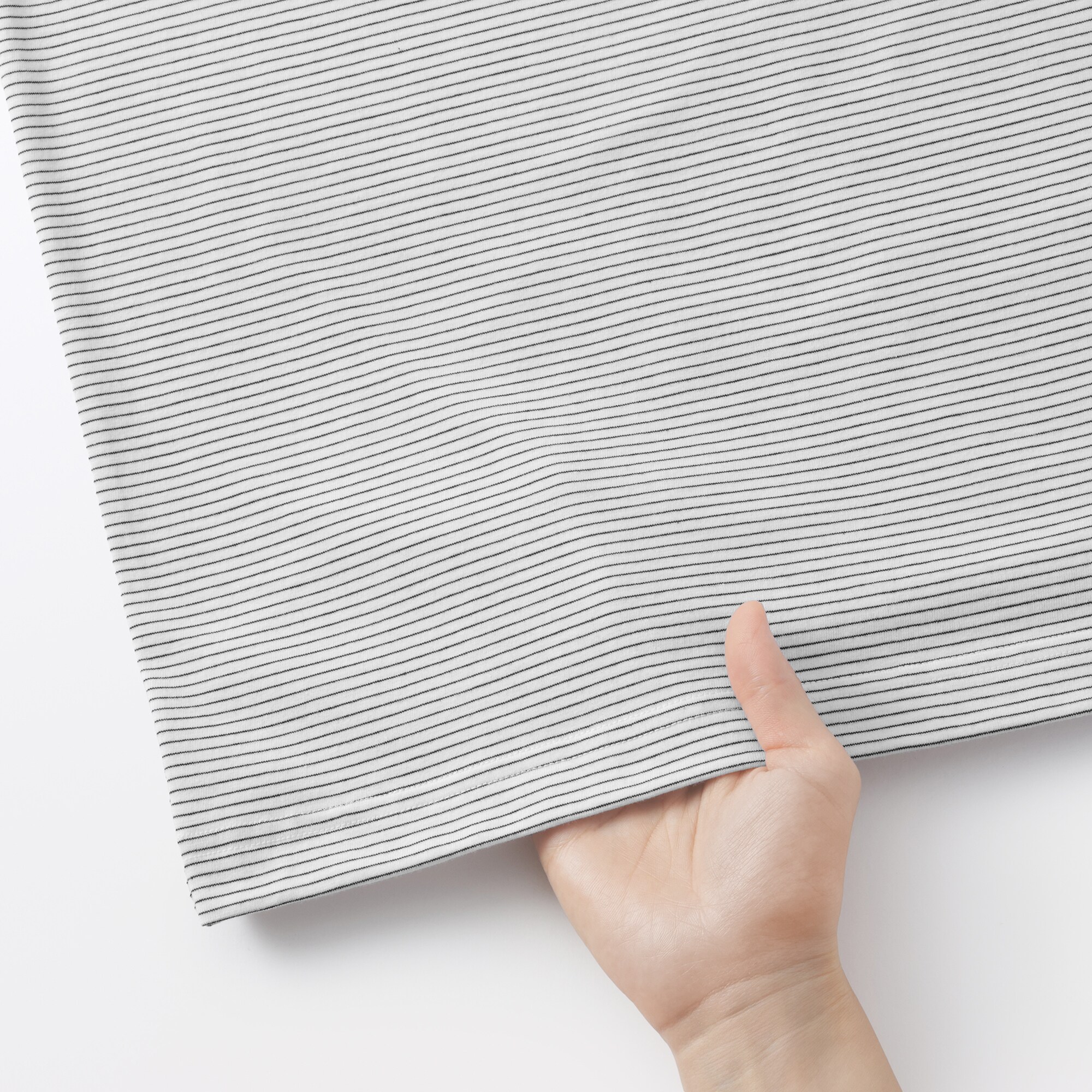 紳士　天竺編みクルーネック半袖Ｔシャツ（ボーダー）（ＡＳＥＡＮ）