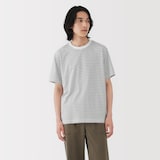 紳士　天竺編みクルーネック半袖Ｔシャツ（ボーダー）（ＡＳＥＡＮ）