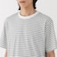 紳士　天竺編みクルーネック半袖Ｔシャツ（ボーダー）（ＡＳＥＡＮ）