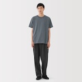 紳士　天竺編みクルーネック半袖Ｔシャツ（ボーダー）（ＡＳＥＡＮ）