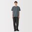 紳士　天竺編みクルーネック半袖Ｔシャツ（ボーダー）（ＡＳＥＡＮ）