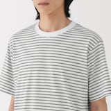 紳士　天竺編みクルーネック半袖Ｔシャツ（ボーダー）（ＡＳＥＡＮ）