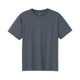 紳士　天竺編みクルーネック半袖Ｔシャツ（ボーダー）（ＡＳＥＡＮ）