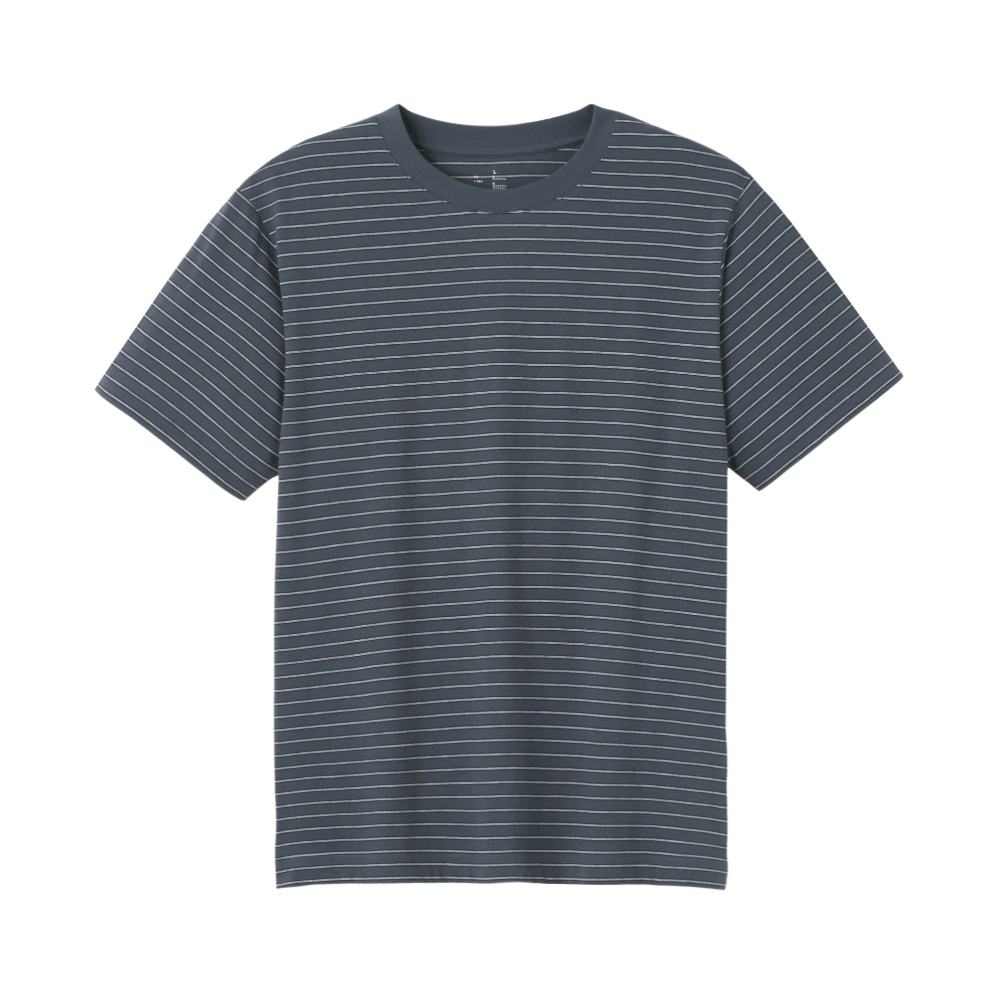 紳士　天竺編みクルーネック半袖Ｔシャツ（ボーダー）（ＡＳＥＡＮ）