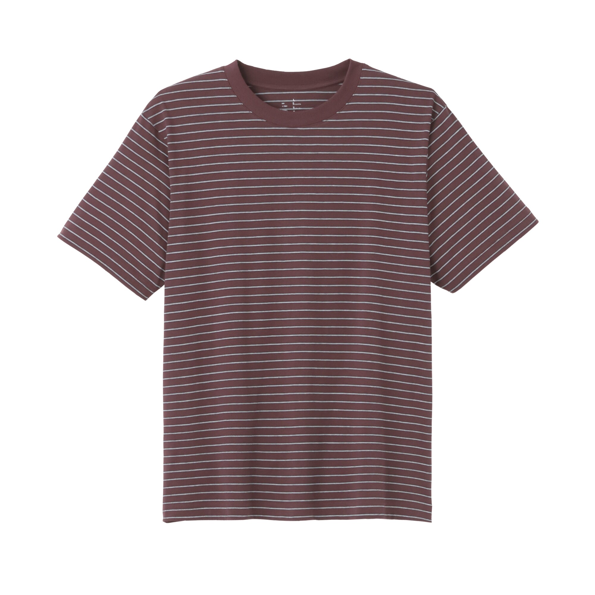 紳士　天竺編みクルーネック半袖Ｔシャツ（ボーダー）（ＡＳＥＡＮ）