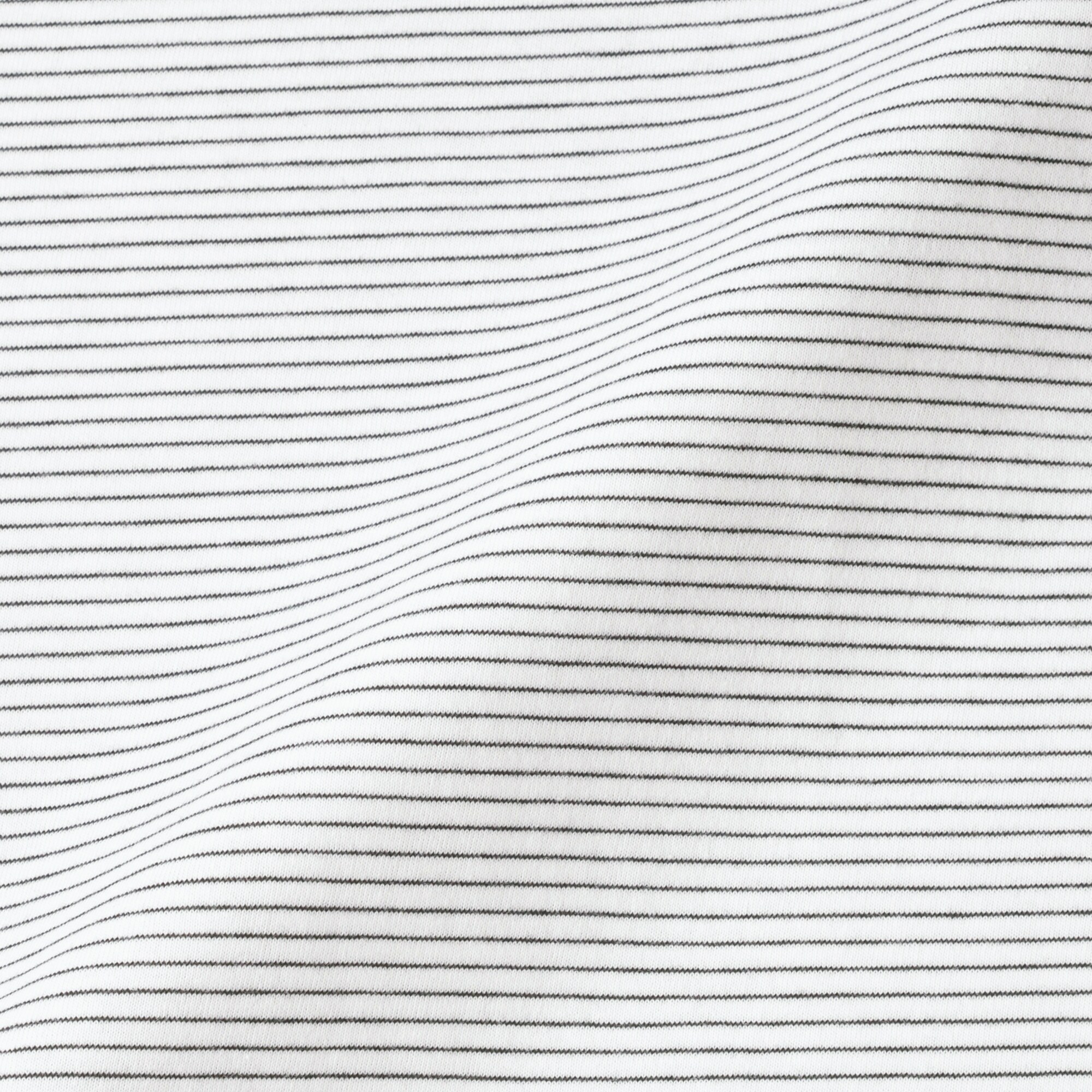 紳士　天竺編みクルーネック長袖Ｔシャツ（ボーダー）