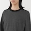 紳士　天竺編みクルーネック長袖Ｔシャツ（ボーダー）