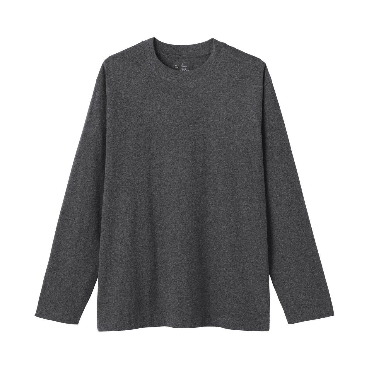紳士　起毛クルーネック長袖Ｔシャツ