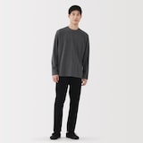 紳士　起毛クルーネック長袖Ｔシャツ