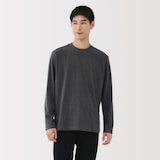 紳士　起毛クルーネック長袖Ｔシャツ