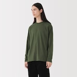 紳士　起毛クルーネック長袖Ｔシャツ