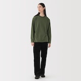 紳士　起毛クルーネック長袖Ｔシャツ