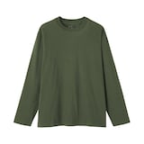 紳士　起毛クルーネック長袖Ｔシャツ