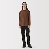 紳士　起毛クルーネック長袖Ｔシャツ