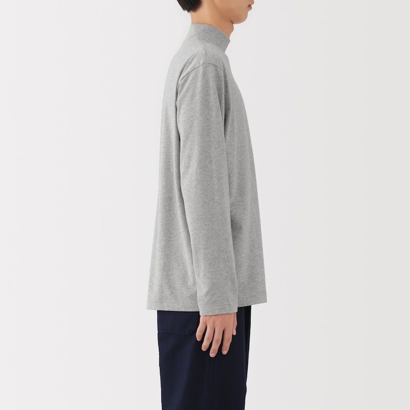 紳士　起毛ハイネック長袖Ｔシャツ