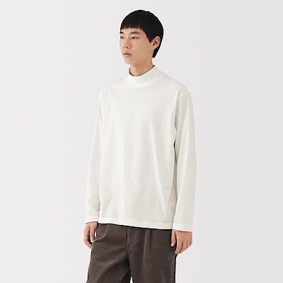 紳士　起毛ハイネック長袖Ｔシャツ