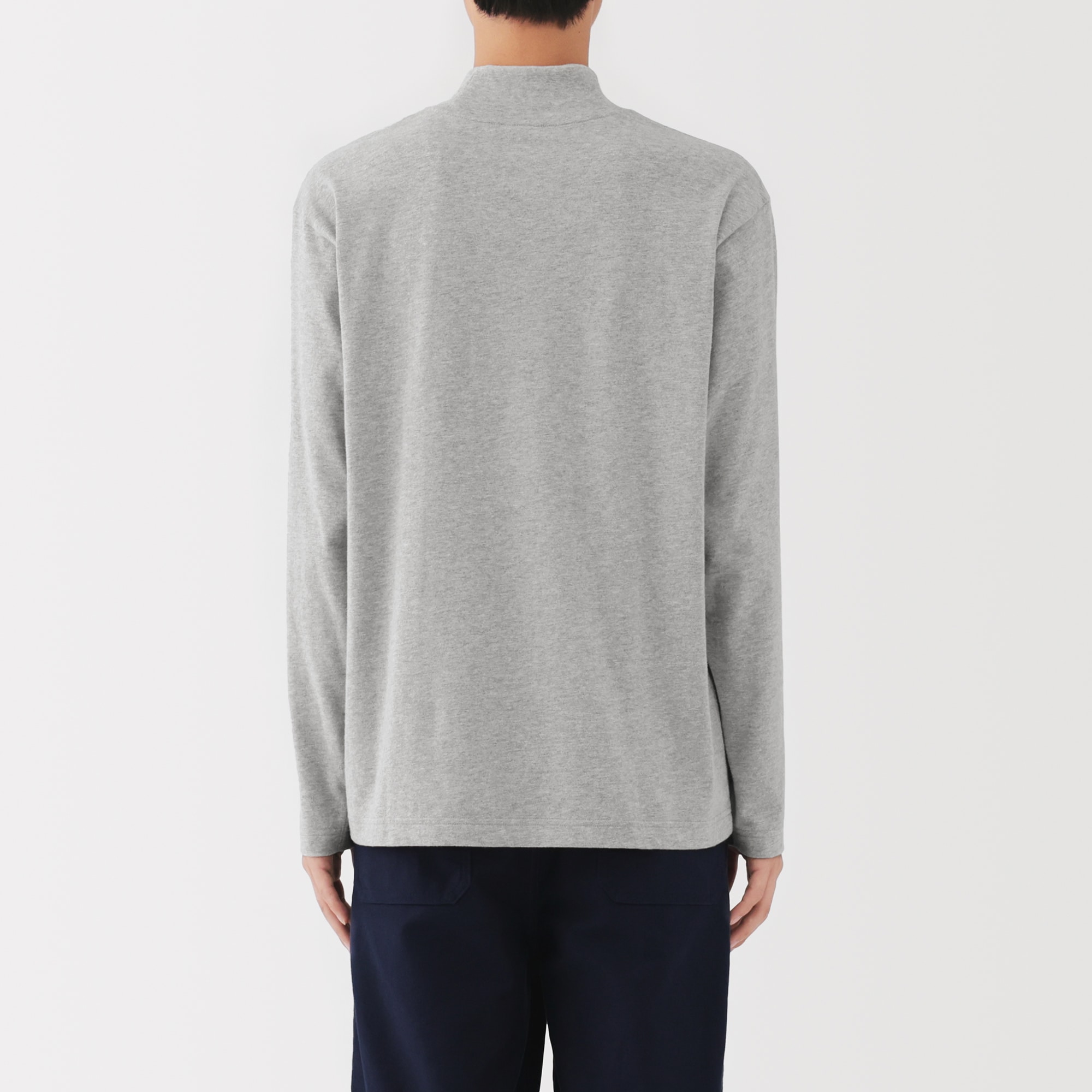 紳士　起毛ハイネック長袖Ｔシャツ