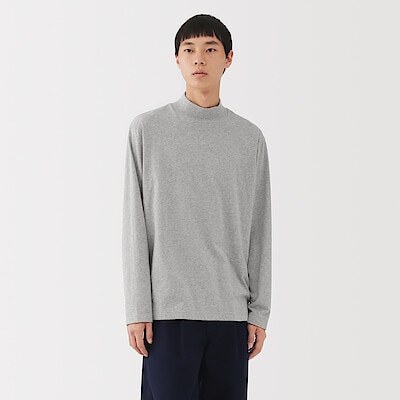 紳士　起毛ハイネック長袖Ｔシャツ