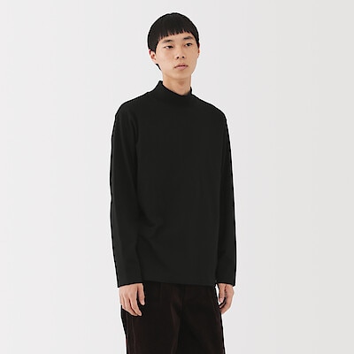 紳士　起毛ハイネック長袖Ｔシャツ