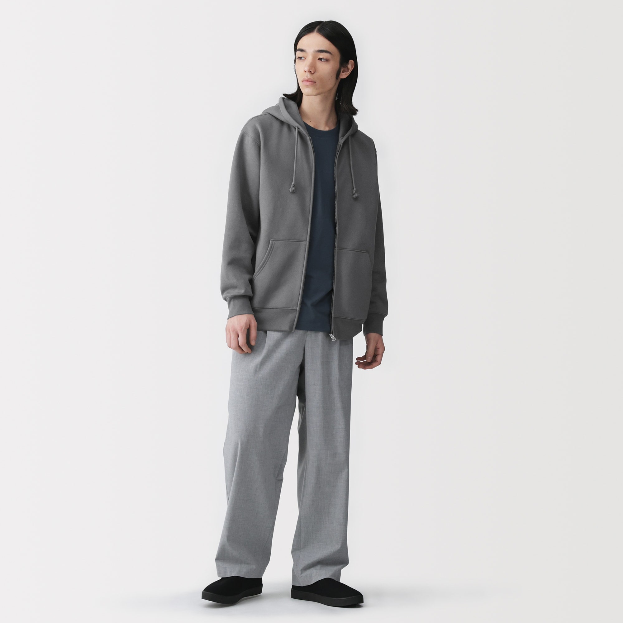 紳士　スウェットフルジップパーカ