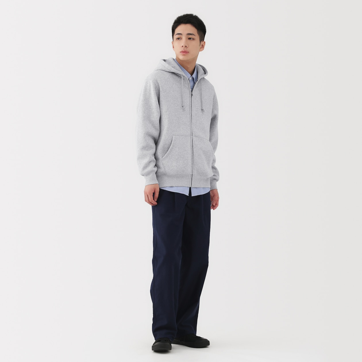 紳士　スウェットフルジップパーカ