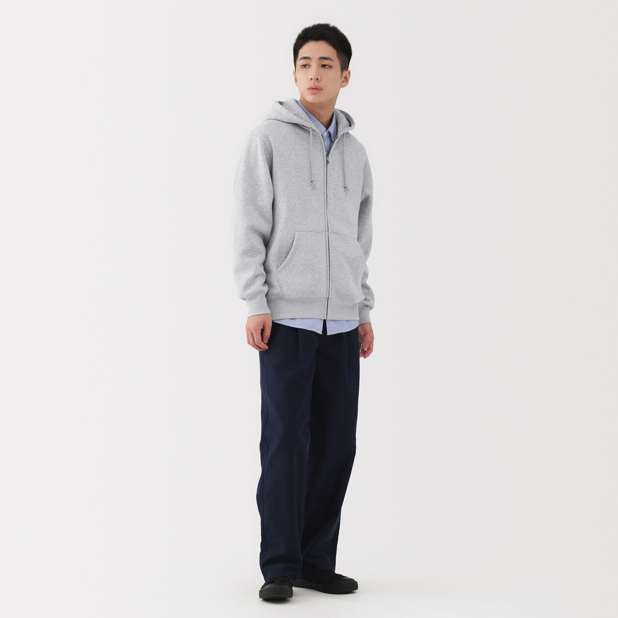 紳士　スウェットフルジップパーカ
