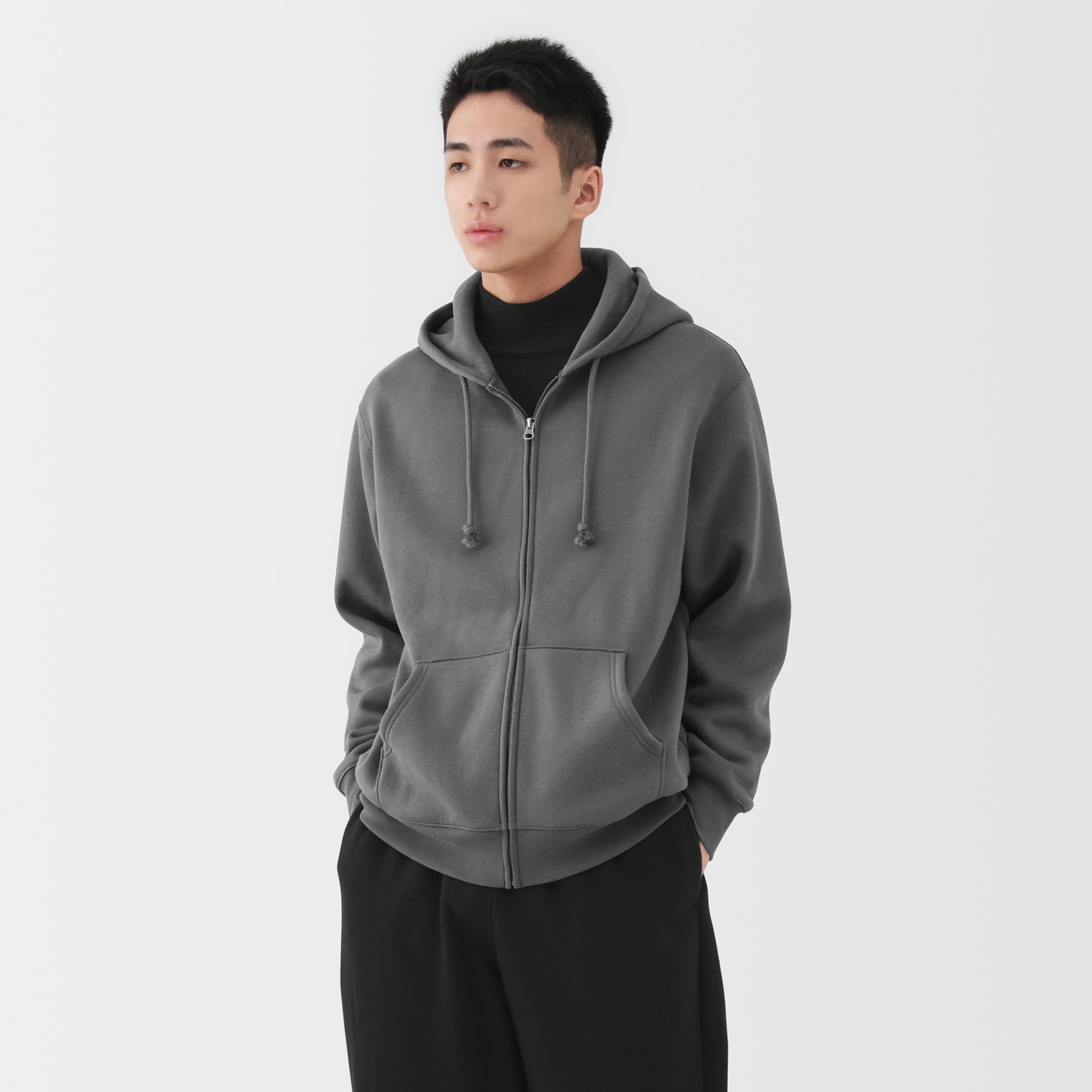 紳士 スウェットフルジップパーカ | 無印良品