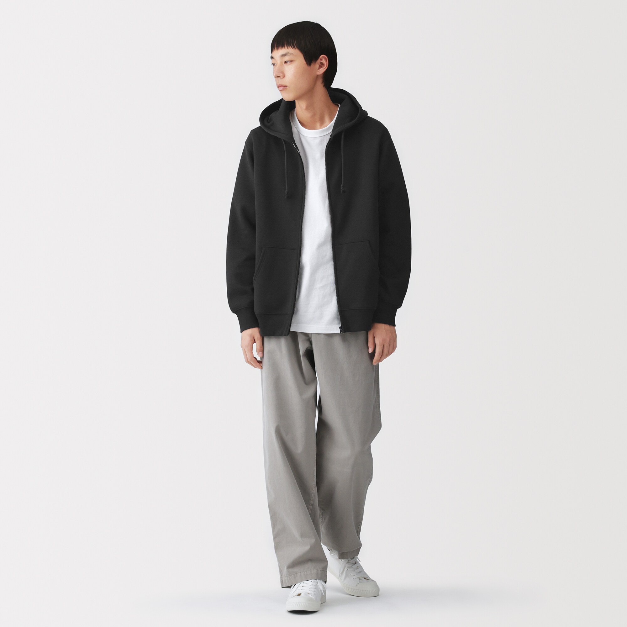 紳士 スウェットフルジップパーカ | 無印良品