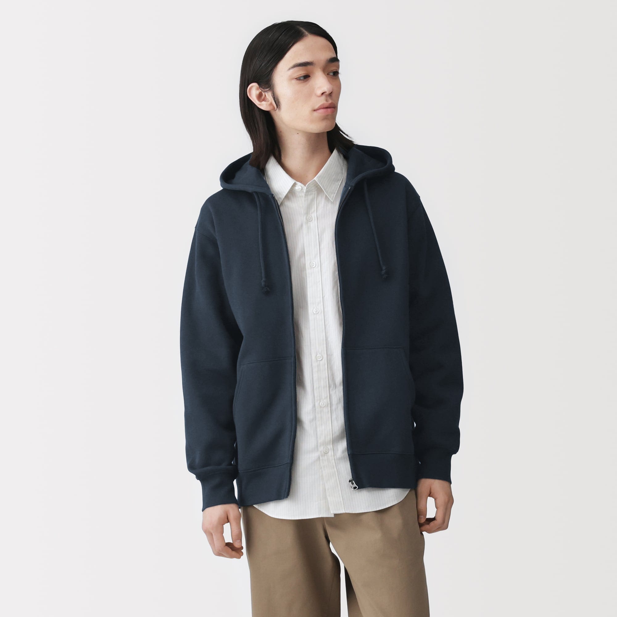 紳士 スウェットフルジップパーカ | 無印良品