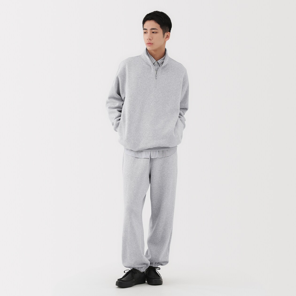 紳士　スウェットワイドパンツ