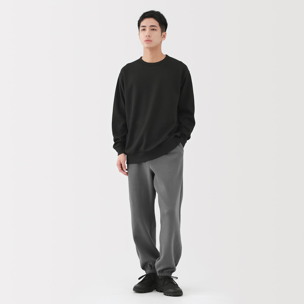 紳士　スウェットワイドパンツ