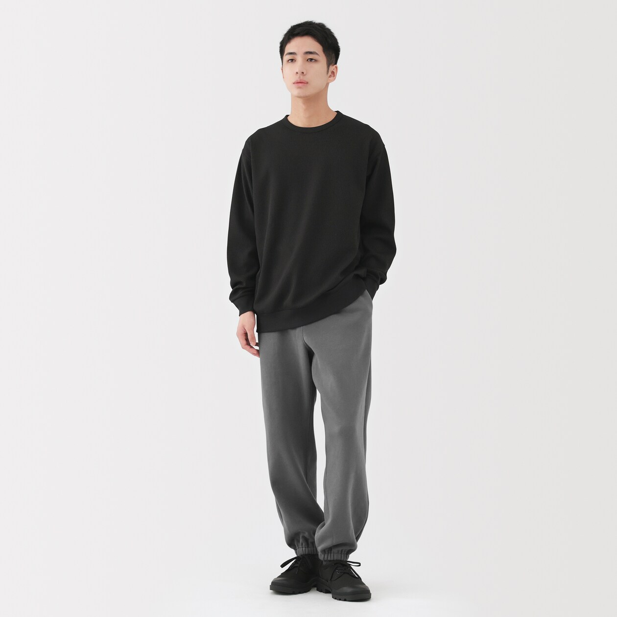 紳士　スウェットワイドパンツ