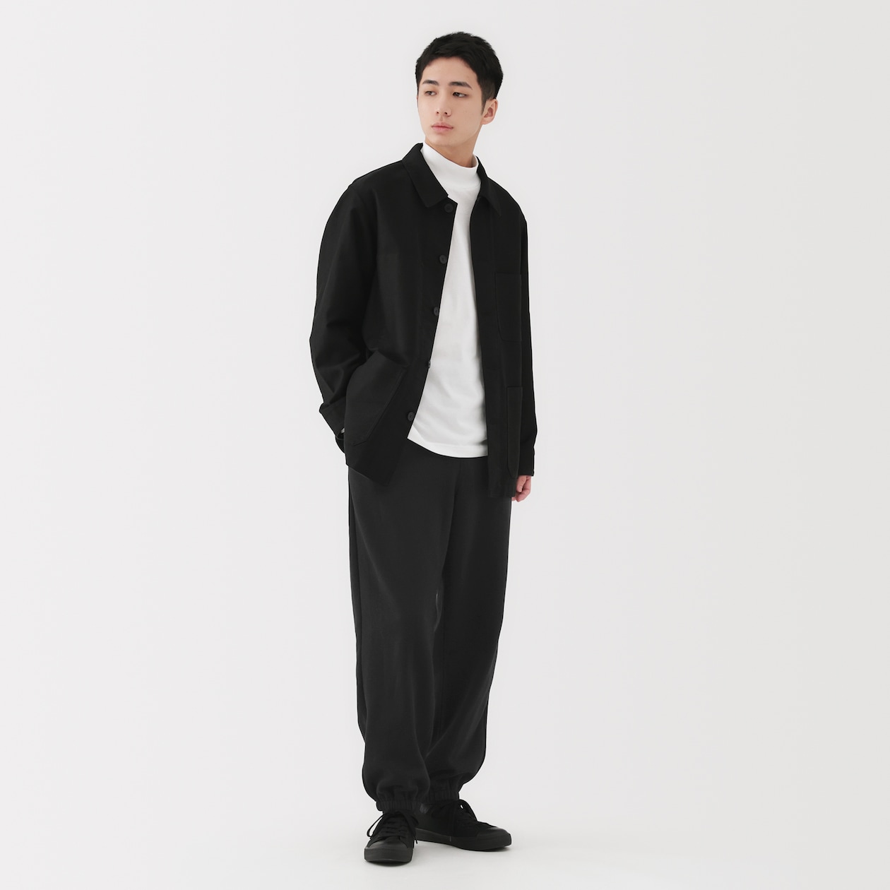 紳士　スウェットワイドパンツ