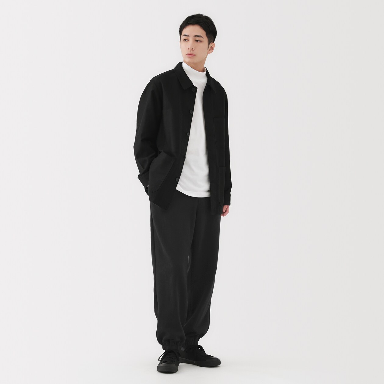 紳士　スウェットワイドパンツ
