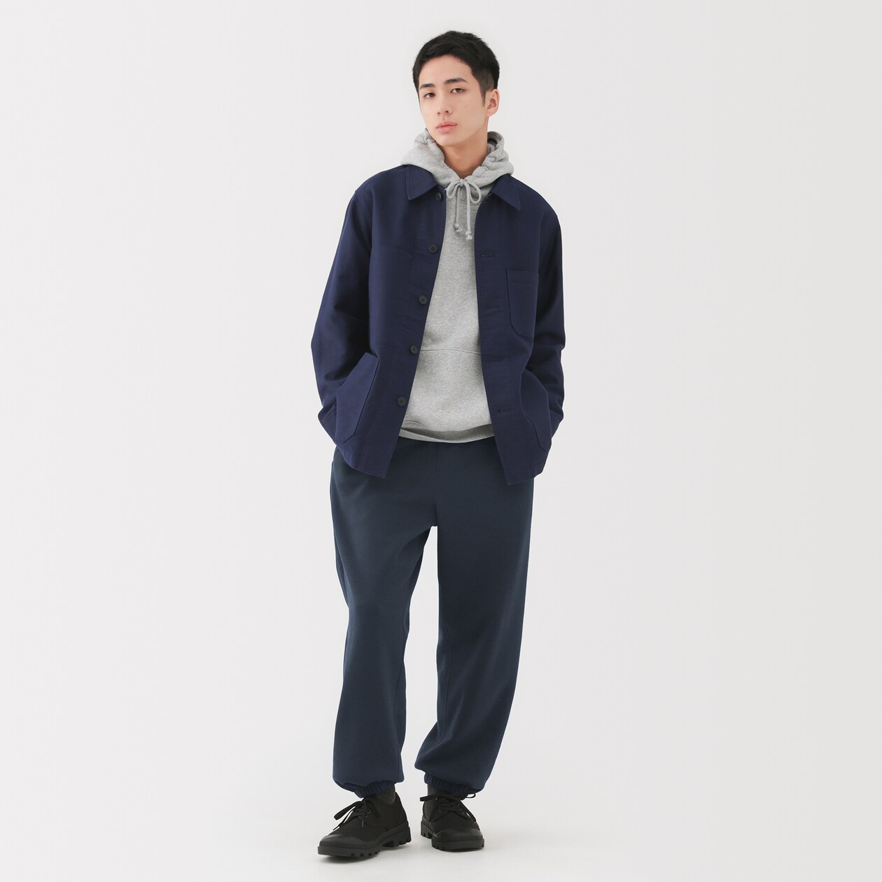 紳士　スウェットワイドパンツ
